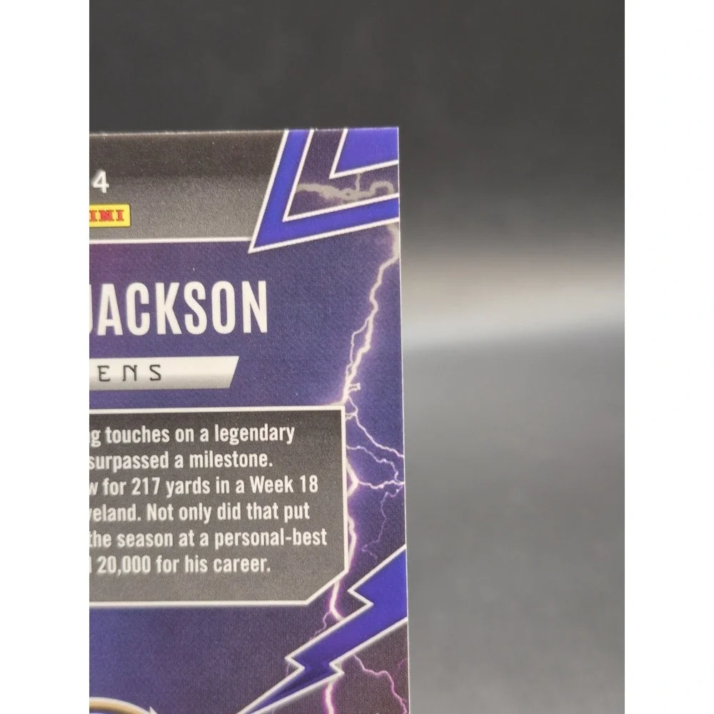 2025 Panini Phoenix Lamar Jackson #4 Thunderbirds Yellow Mojo /49 Ravens MVP